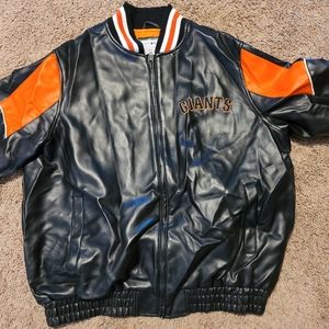 San Francisco giants faux leather jacket